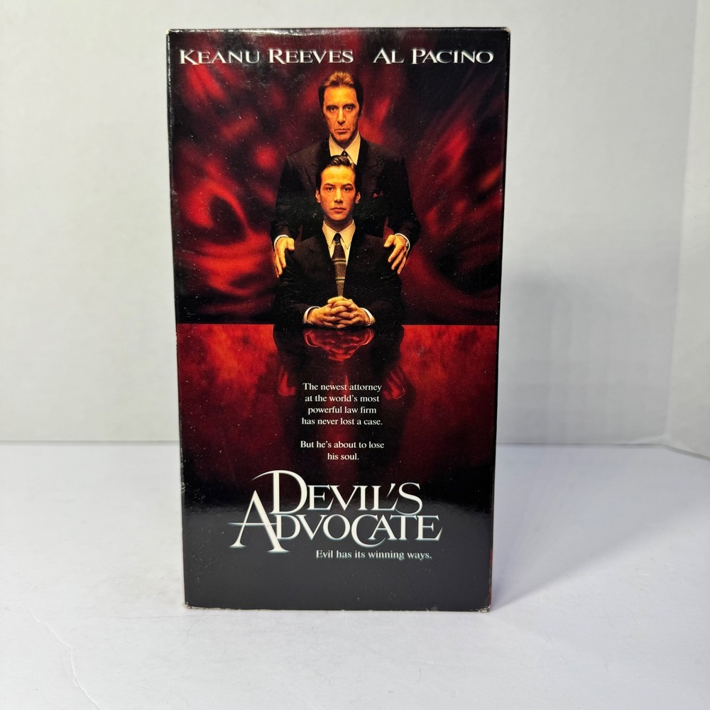 The Devil's Advocate VHS 1998 Keanu Reeves Al Pacino Warner Home Video Thriller‎